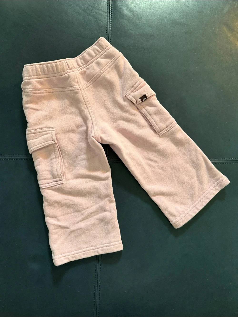 Kids Cozy Cargo Sweatpants - Light Pink